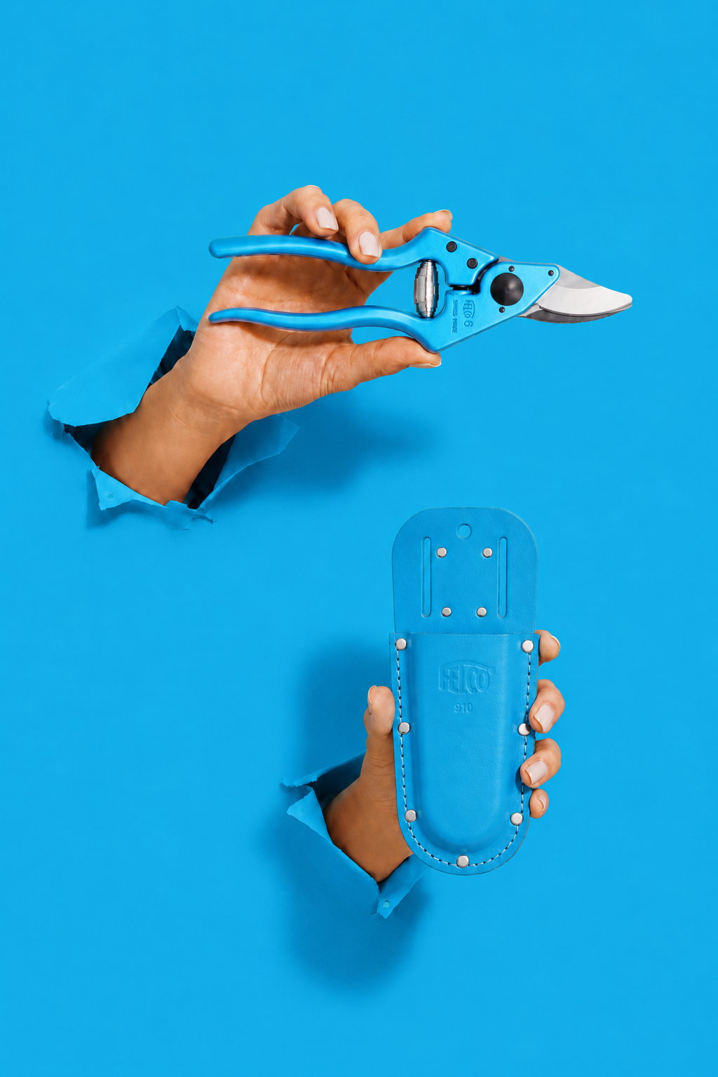 blue FELCO product and holster concept direction
