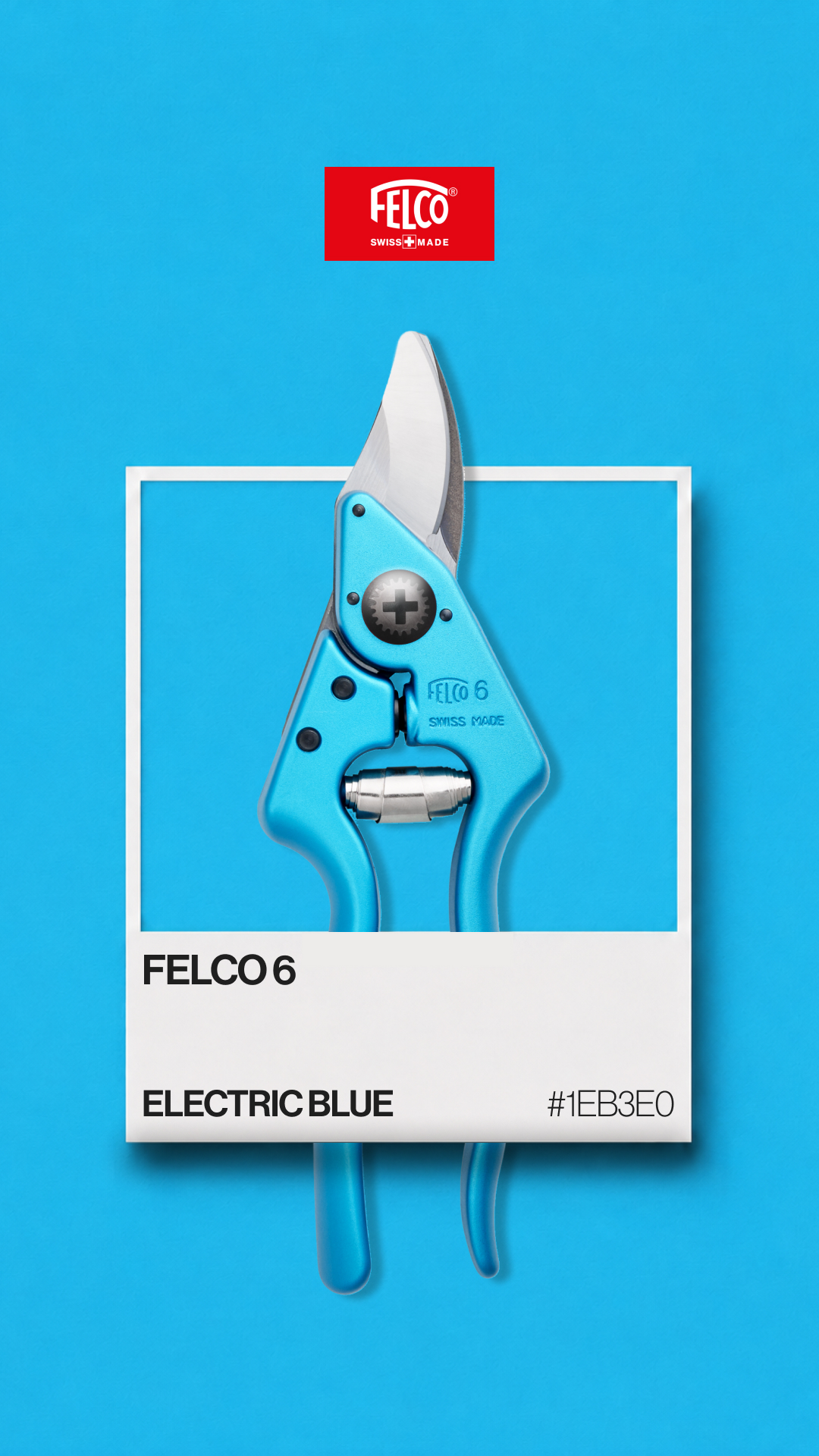 FELCO 6 Electric Blue Color Edition card